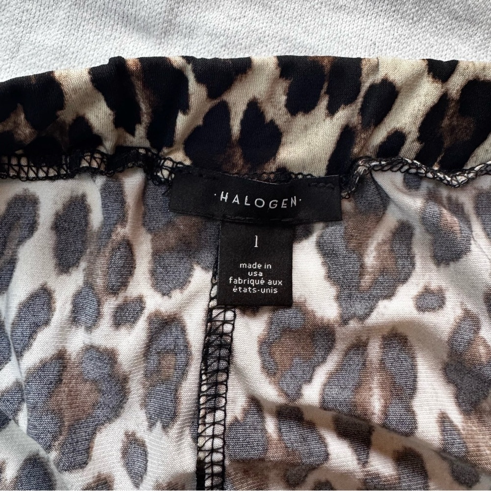 Halogen Animal Print Long Skirt Size L - Picture 3 of 7